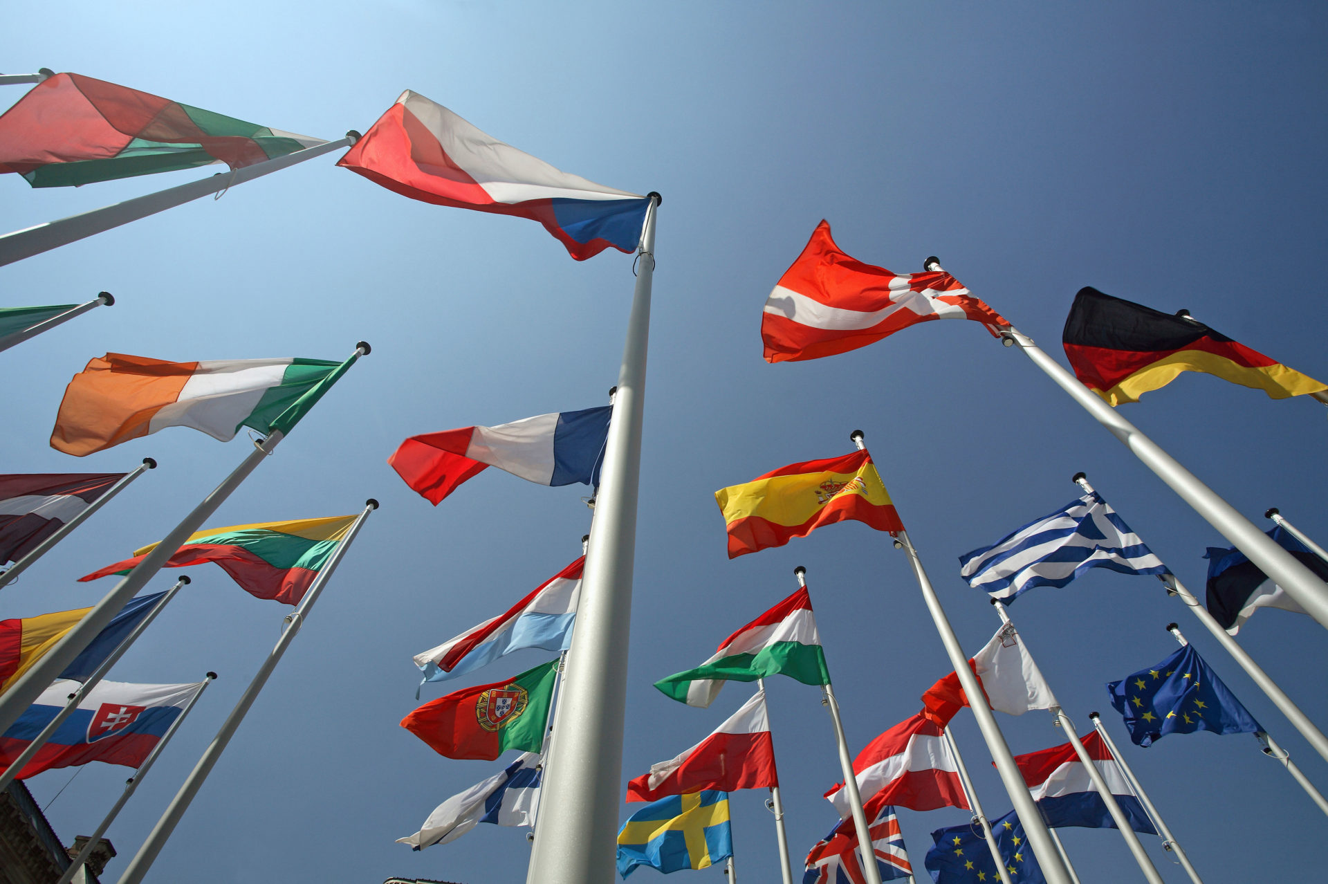 Flags of EU member states, 30-8-07.